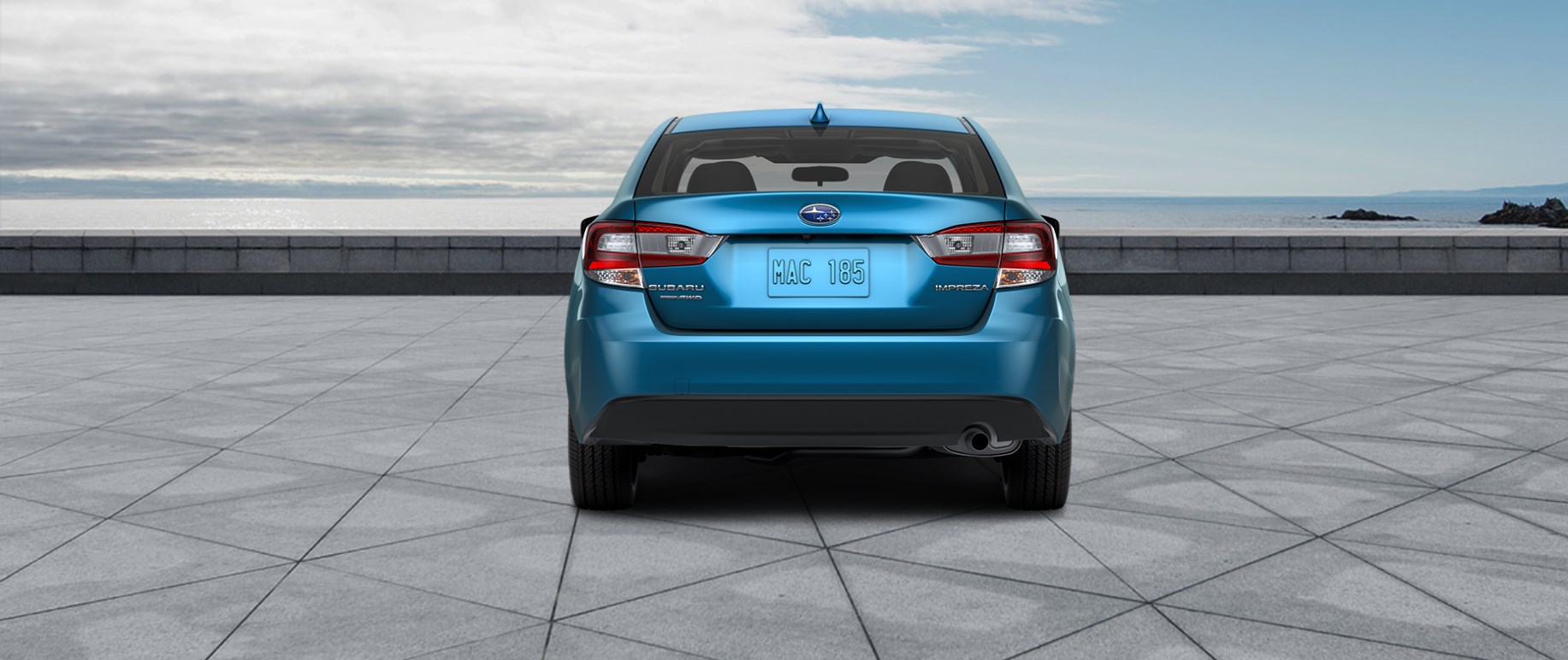 2019 Subaru Impreza Premium Sedan Back Exterior Blue Picture